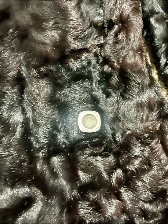 Vintage Black Fur Coat Hip Length Lined Custom Made - Picture 11 of 12